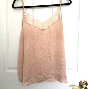 Women's Pink and Tan Vest